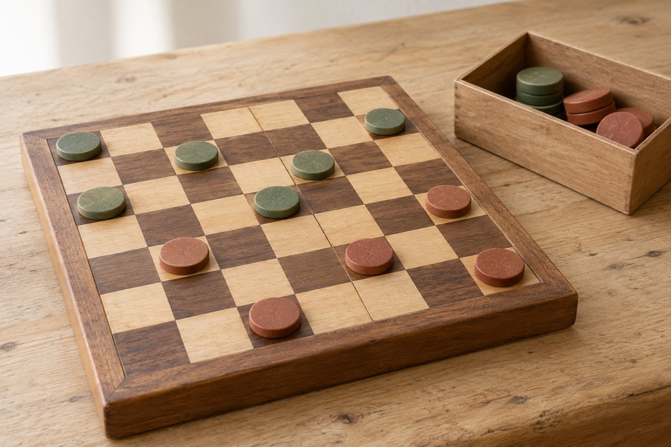 Composição criada com IA: peças grandes e formas coloridas para uma primeira partida Composição criada com IA: peças grandes e formas coloridas para uma primeira partida